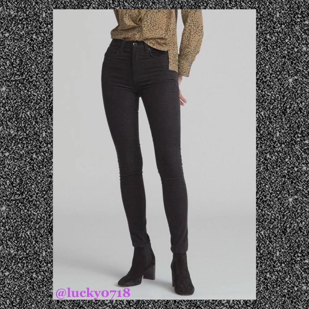 Rag & Bone EUC Black Corduroy Skinny Jean Sz 27